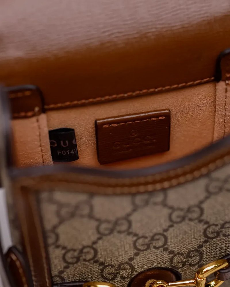 Сумка жіноча Gucci Horsebit 1955 Mini Bag копія 1:1 — фото 4