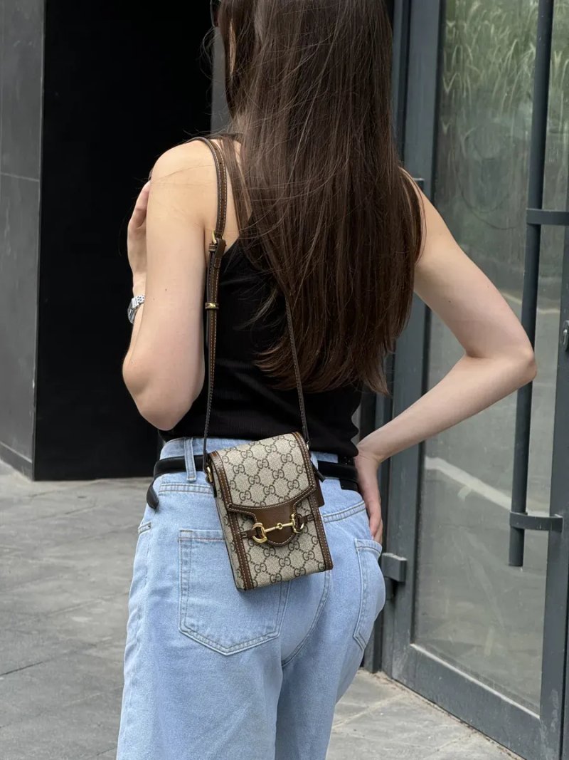 Сумка жіноча Gucci Horsebit 1955 Mini Bag копія 1:1 — фото 6