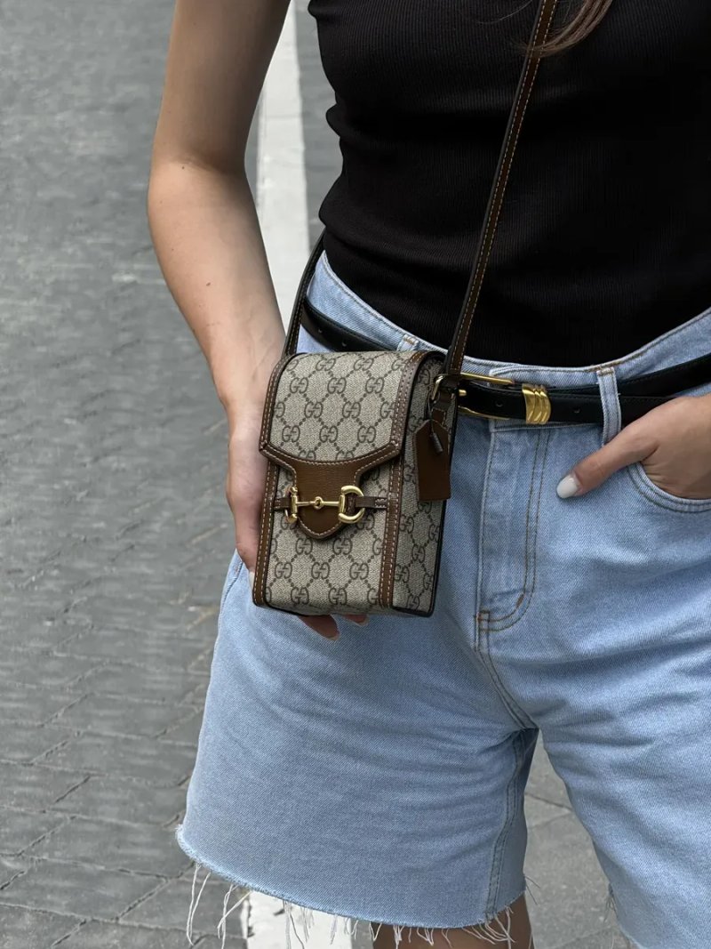Сумка жіноча Gucci Horsebit 1955 Mini Bag копія 1:1 — фото 5