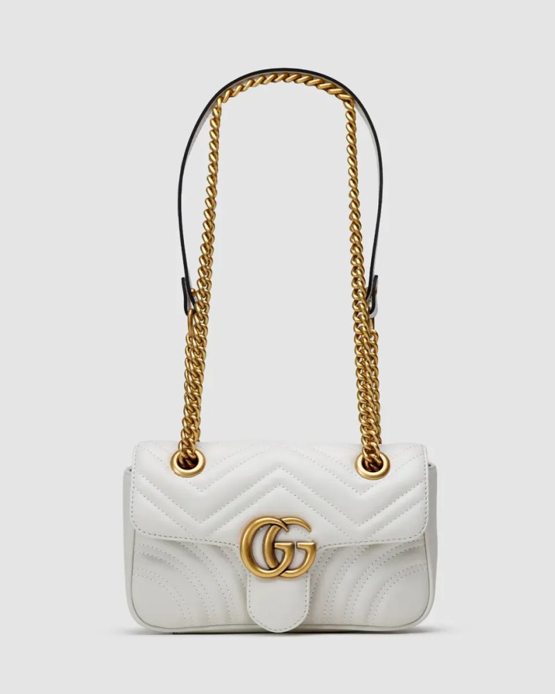 Сумка жіноча Gucci Marmont Mini Shoulder Bag, Gold Hardware копія 1:1 — фото 2