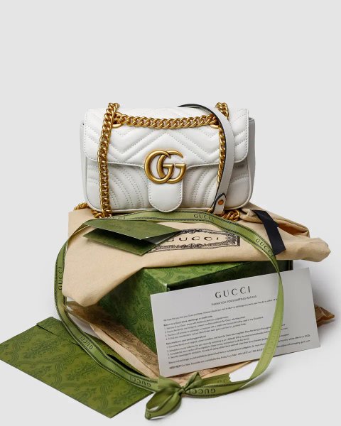 Сумка жіноча Gucci Marmont Mini Shoulder Bag, Gold Hardware копія 1:1
