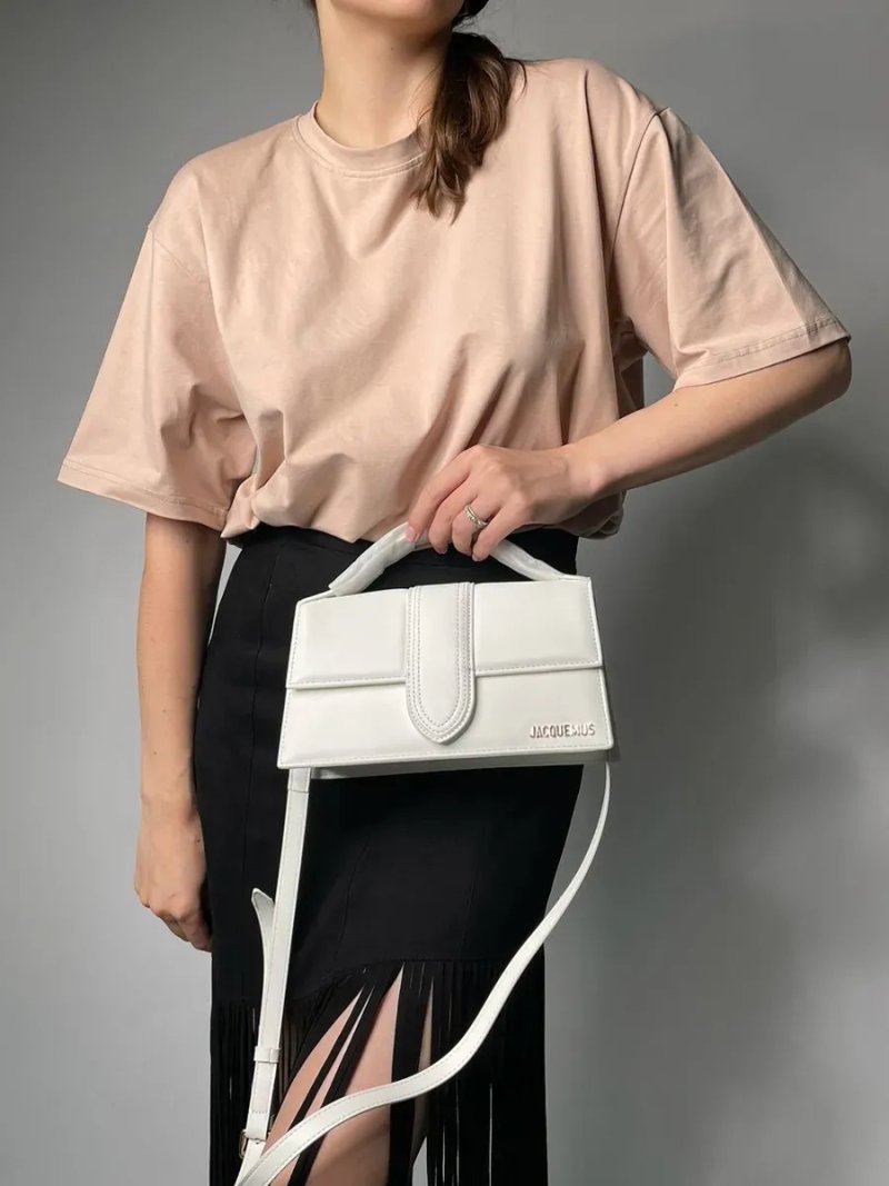 Сумка жіноча Jacquemus Le Bambino White копія 1:1 — фото 5