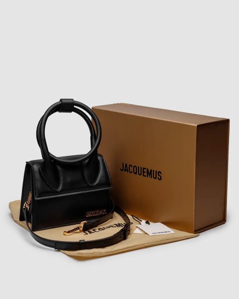 Сумка жіноча Jacquemus Le Chiquito Noeud Bag Black копія 1:1