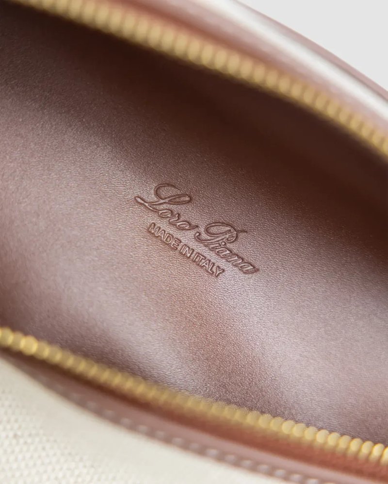 Сумка жіноча Loro Piana Extra Pocket L19 Natural/Caramel Sugar/Sun Gold копія 1:1 — фото 5