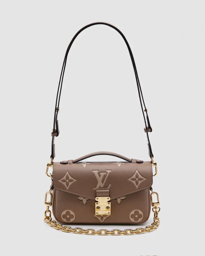 Сумка жіноча Louis Vuitton Pochette Métis East West Bag Beige копія 1:1 — фото 2
