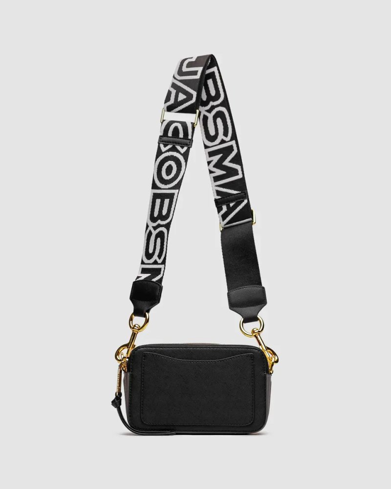 Сумка жіноча Marc Jacobs The Snapshot Black/Gold копія 1:1 — фото 3