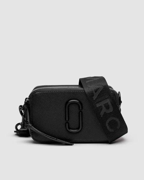 Сумка жіноча Marc Jacobs The Snapshot Total Black копія 1:1