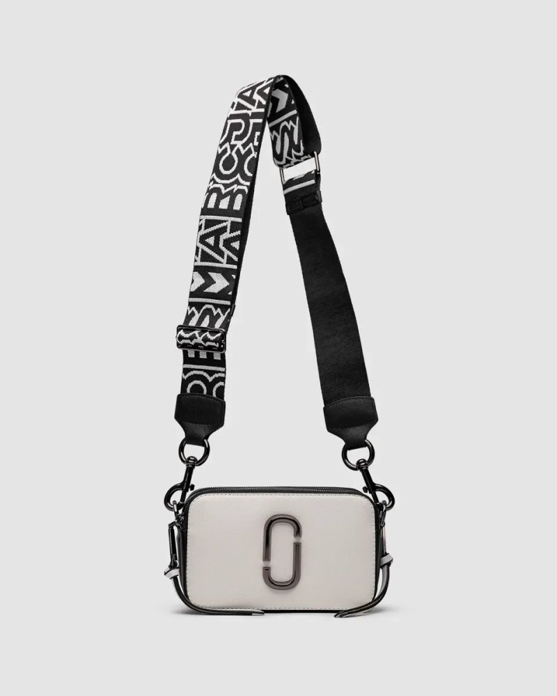 Сумка жіноча Marc Jacobs The Snapshot White/Silver копія 1:1 — фото 2