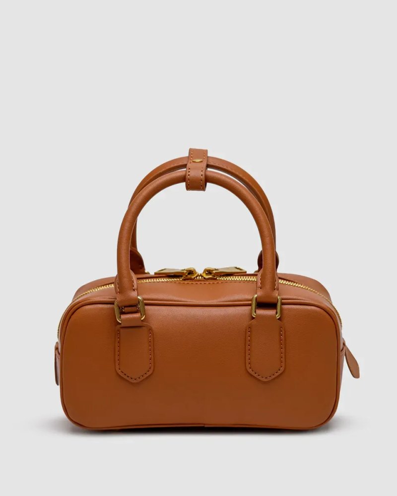 Сумка жіноча Miu Miu Arcadie Leather Bag Ginger копія 1:1 — фото 3