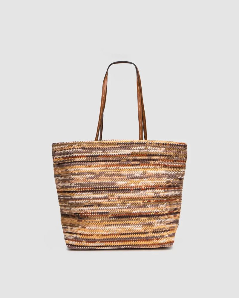 Сумка жіноча Miu Miu Crochet Tote Bag Brown копія 1:1 — фото 3