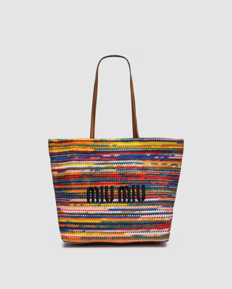 Сумка жіноча Miu Miu Crochet Tote Bag Multicolored копія 1:1 — фото 2