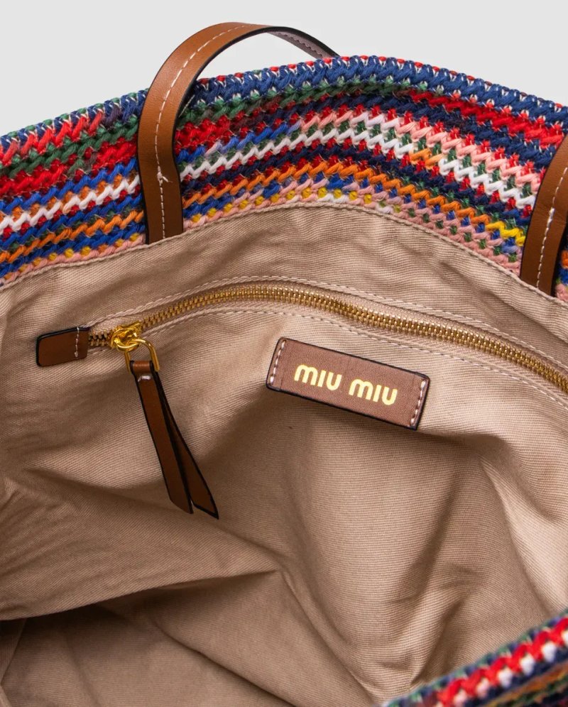 Сумка жіноча Miu Miu Crochet Tote Bag Multicolored копія 1:1 — фото 4