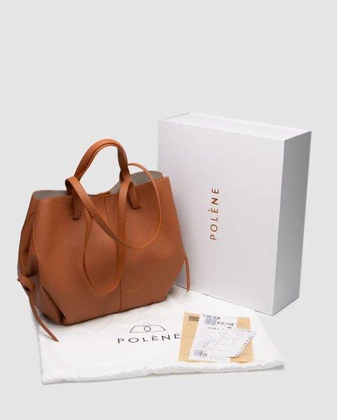 Сумка жіноча Polene Cyme Edition Textured Camel копія 1:1