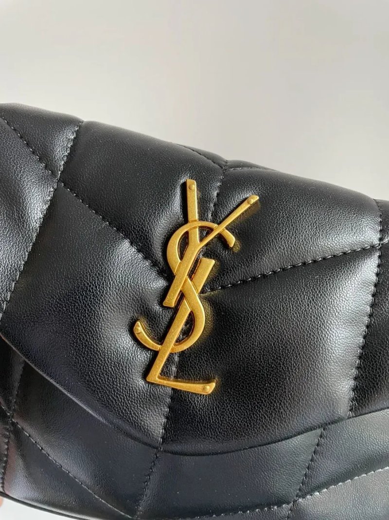 Сумка жіноча Saint Laurent Puffer Small in Nappa Leather Gold Chain копія 1:1 — фото 5