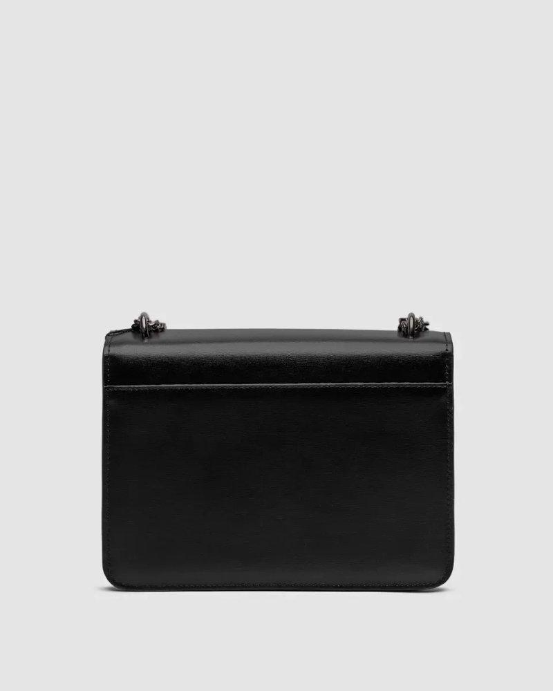 Сумка жіноча Yves Saint Laurent Medium Sunset in Smooth Leather Black/Silver копія 1:1 — фото 2