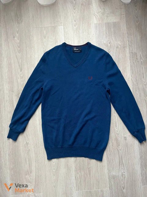 Светр Fred Perry V-подібний виріз 100% Merino Wool розмір S