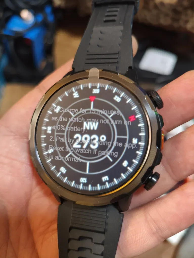 Тактические смарт часы 1400mAh,GPS, NFC, Compass, Amoled. — фото 2