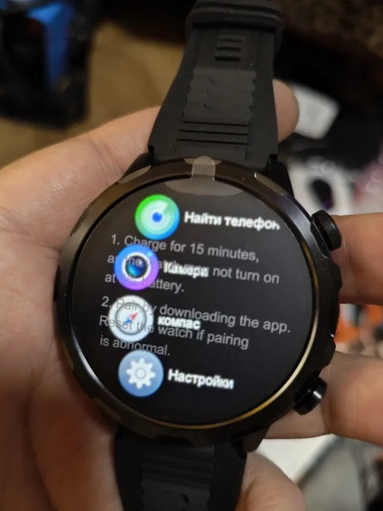 Тактические смарт часы 1400mAh,GPS, NFC, Compass, Amoled. — фото 5