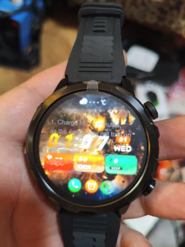 Тактические смарт часы 1400mAh,GPS, NFC, Compass, Amoled. — фото 8