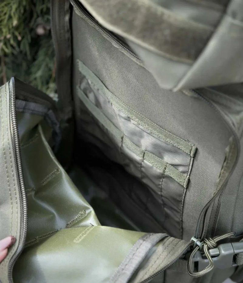 Тактичний військовий рюкзак олива на 45л армійський штурмовий рюкзак — фото 5