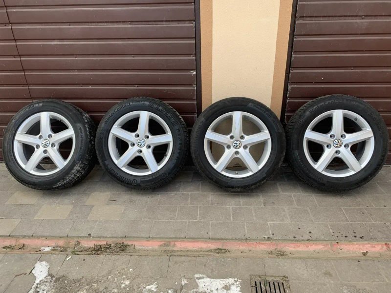 Титани Р 18 на зимовій гумі VW Touareg Audi Q7 Cayene S 5*130 Original — фото 2