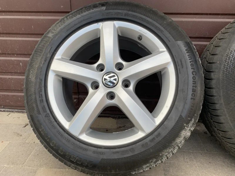 Титани Р 18 на зимовій гумі VW Touareg Audi Q7 Cayene S 5*130 Original — фото 4
