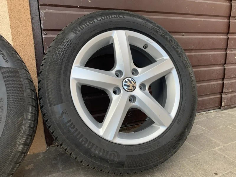 Титани Р 18 на зимовій гумі VW Touareg Audi Q7 Cayene S 5*130 Original — фото 5