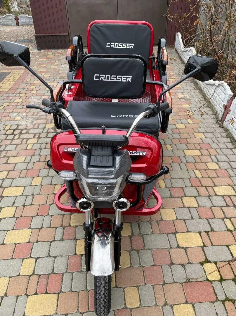 ТОП ПРОДАЖ! Електроцикл вантажний 1500W CARGO 10" 60V 32Aн - Червоний — фото 5
