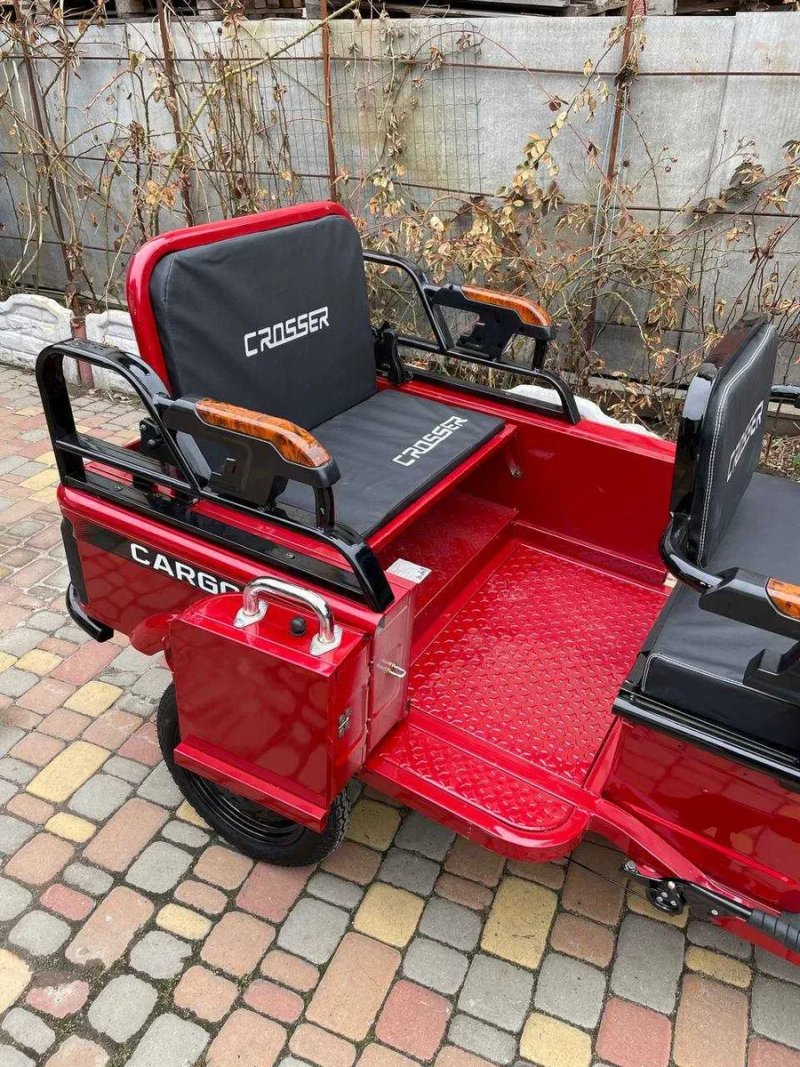 ТОП ПРОДАЖ! Електроцикл вантажний 1500W CARGO 10" 60V 32Aн - Червоний — фото 6