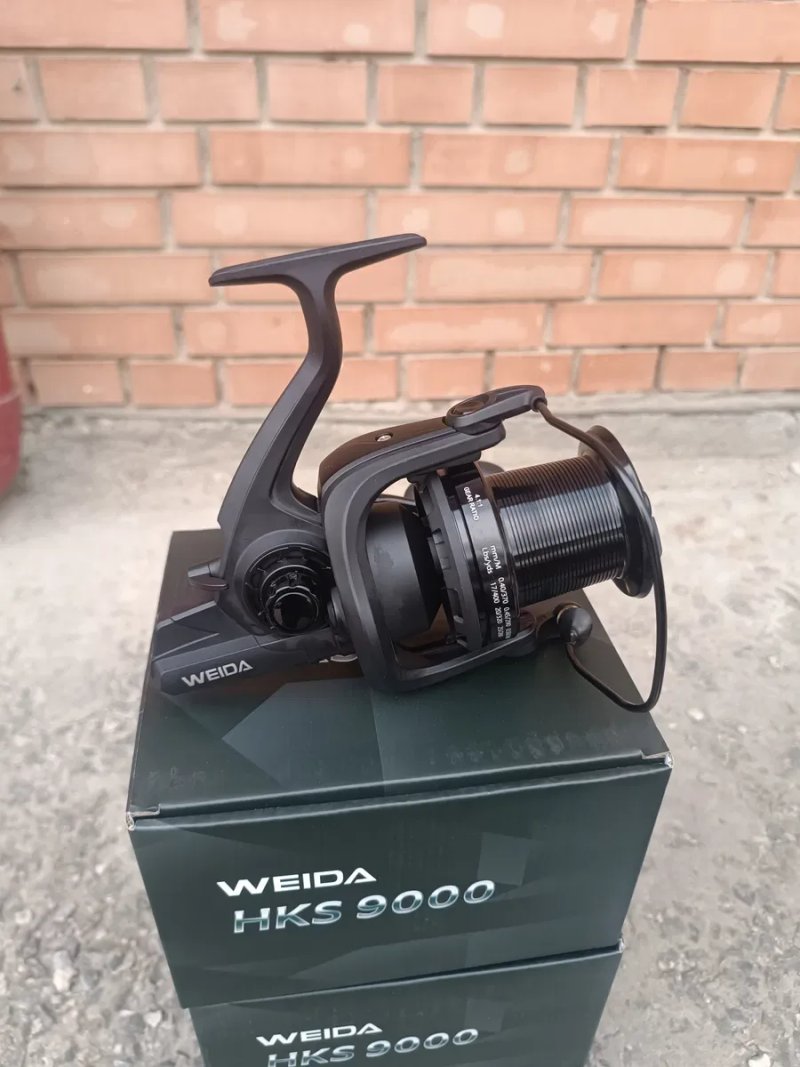 Топ продажу котушка Weida HKS 9000/10000 (9+1bb;4.1:1) для коропового лову (конусна шпуля — фото 4