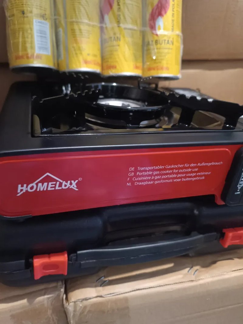 Топ продажу.Портативна газова туристична плита Homelux в кейсі плюс 4 цангові балони виробництва Польща газ Бутан — фото 2