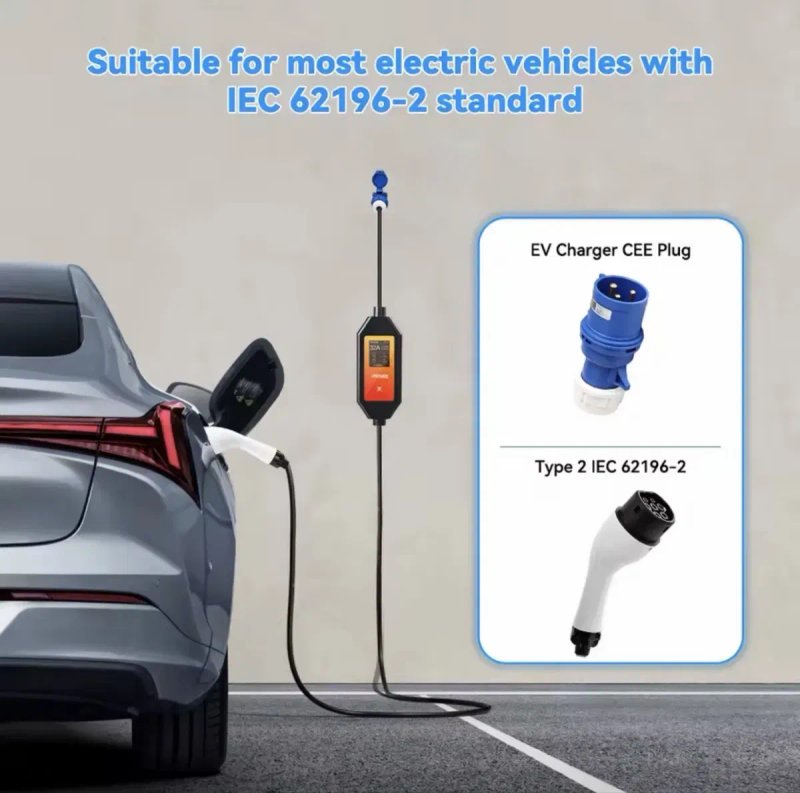 ТОП Зарядний пристрій Type 1 - 7.4 кВт Ipengen Ev Charger 32A Wi-Fi — фото 8
