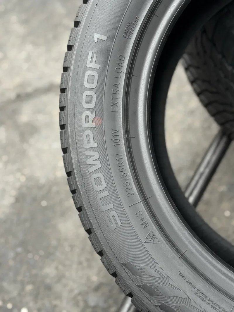Топова шина‼️Nokian Snowproof 1 101V 225/55 r17 ‼️Нова‼️ — фото 3