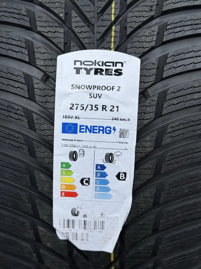 Топова шина‼️Nokian Snowproof 2 SUV 103V 275/35 r21 ‼️Нова‼️ — фото 2