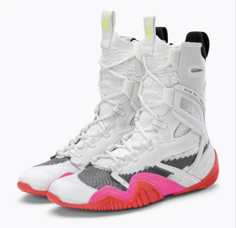 ТОПОВА ЯКІСТЬ ‼️Боксерки Nike HyperKO 2 White/Pink/Blue (Білі) nike Hyperko 2 bubl gum,найк боксерки для чоловічіків,найк бокскреки мужские ,найк хайп — фото 4