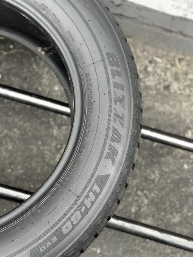 Топові шини‼️ Bridgestone Blizzak LM80 evo 103H 235/60 r18 6.5мм 2024рік‼️Зимові шини — фото 7