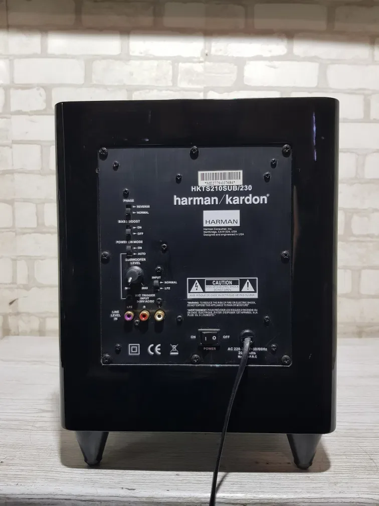 ТОР! Активний сабвуфер Harman/Kardon HKTS 210 SUB.+1, 200 мм, 200 Вт RMS, 25–150 Гц, Б/у з Німеччини — фото 7
