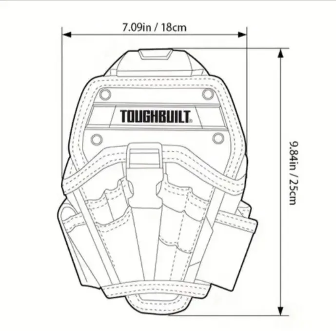 Toughbuilt підсумок для шуруповерта сумка інструментів подсумок кобура — фото 4