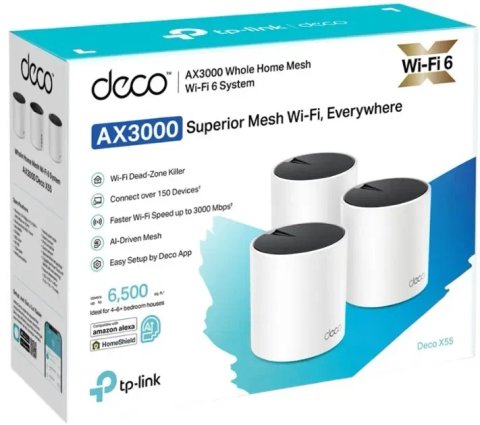 TP-Link Deco X55 3-pack Mesh system | Меш-система | Мэш-система | Маршрутизатор
