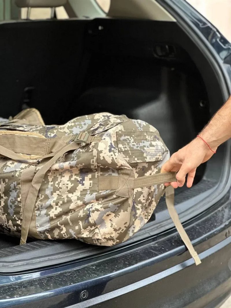 Транспортна сумка баул піксель олива мультикам — фото 2