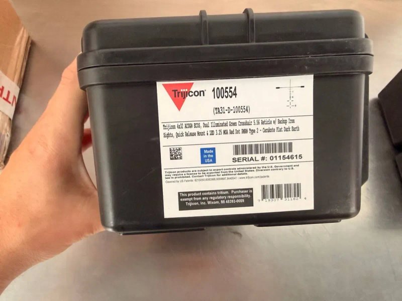 Trijicon ACOG 4x32 Scope FDE with RMR Type 2 новий коліматор оригінал США Київ в наявності трітій зелений Green Dot Made is USA — фото 8
