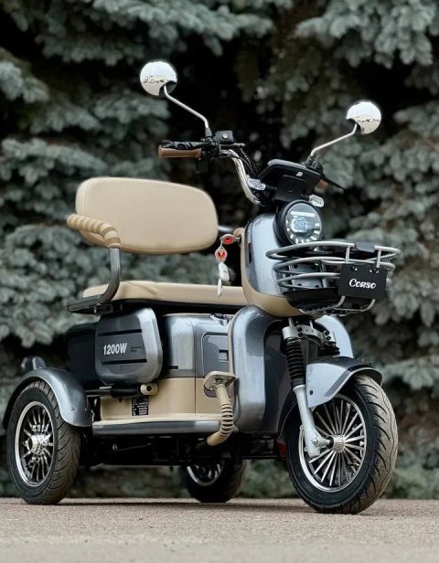 ‼️Трицикл Корсо 1200 Вт /72 v 28 ah ПОТУЖНИЙ -Тяговий до 250-300 кг ‼️
