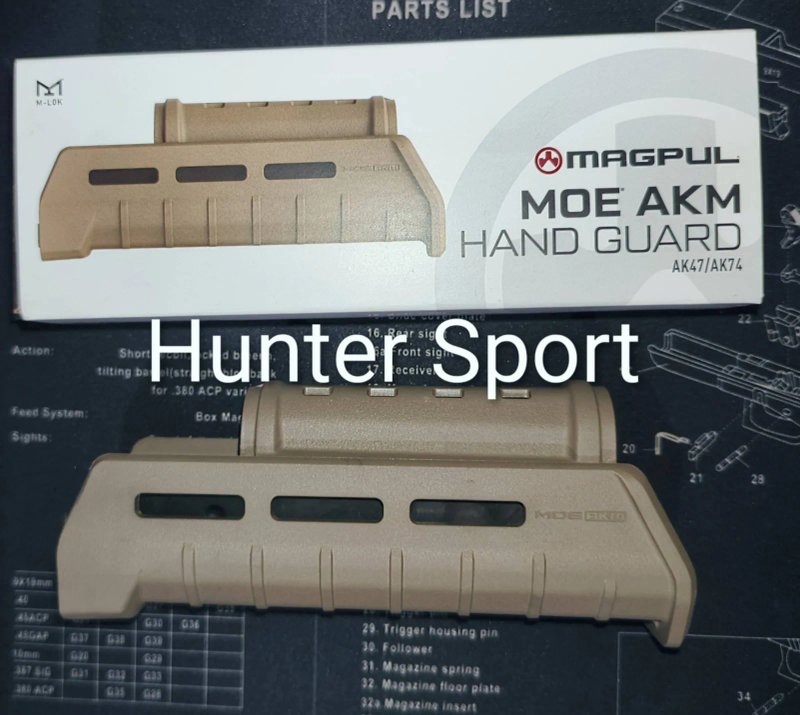 Цівка Magpul MOE Hand Guard FDE для ак / ак 74 / ак74 / ак-74 / акм цевье Оригинал MAG620 — фото 5