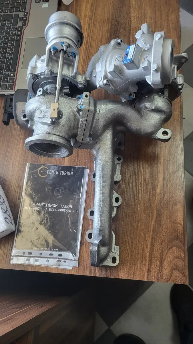 Турбіна БИ Турбина Bi-Turbo Volkswagen Crafter 2.0 Крафтер 03L145715B — фото 6