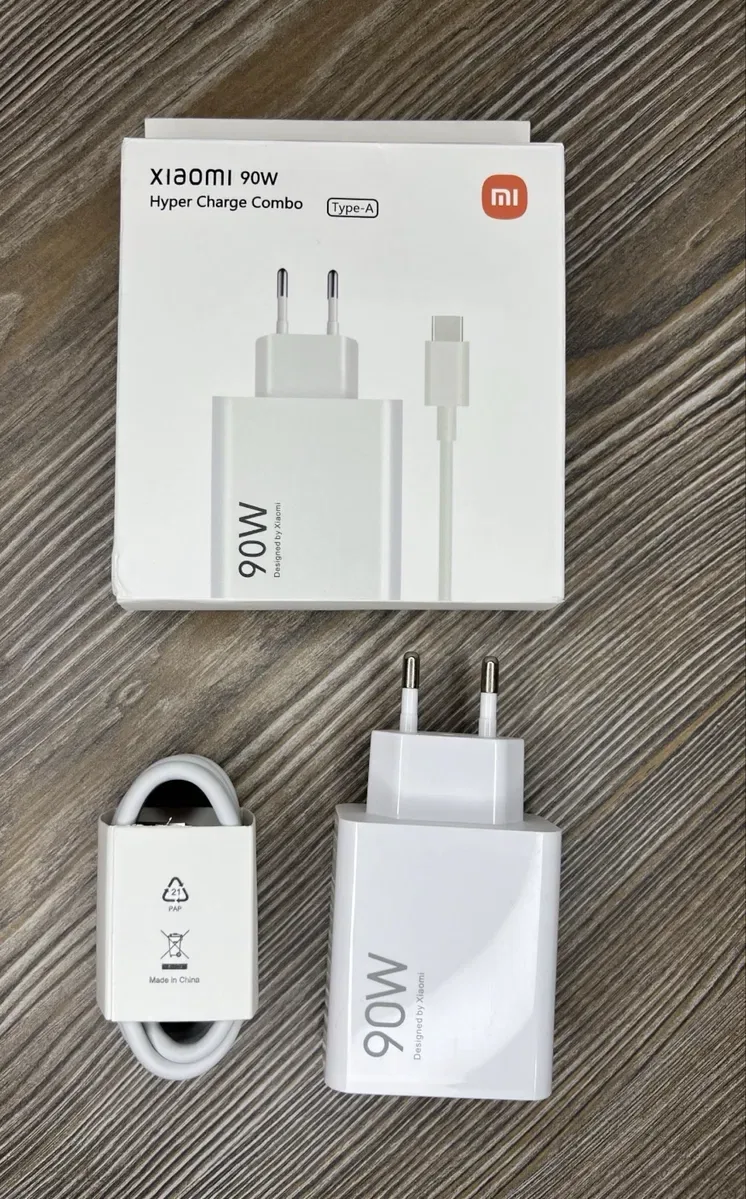 Турбо зарядка Xiaomi 90W + кабель 6А Зарядка ксиоми 35 67 120 ват — фото 3