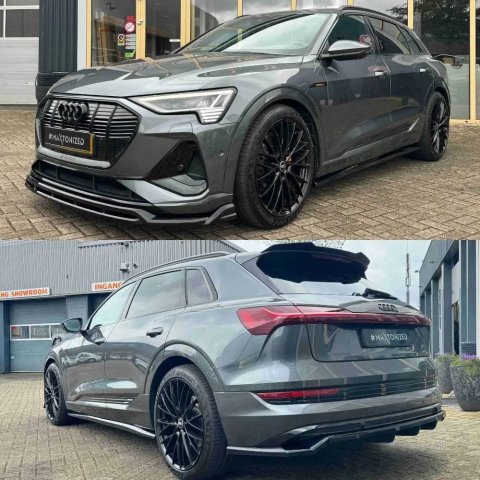 Тюнинг обвес Audi e-Tron s-line сплиттер пороги диффузор спойлер