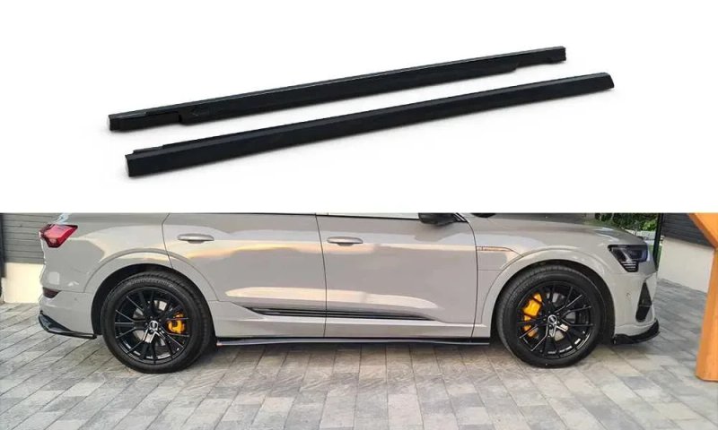 Тюнинг обвес Audi e-Tron s-line сплиттер пороги диффузор спойлер — фото 3