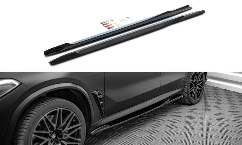 Тюнинг обвес BMW X5M F95 сплиттер губа пороги диффузор спойлер — фото 3