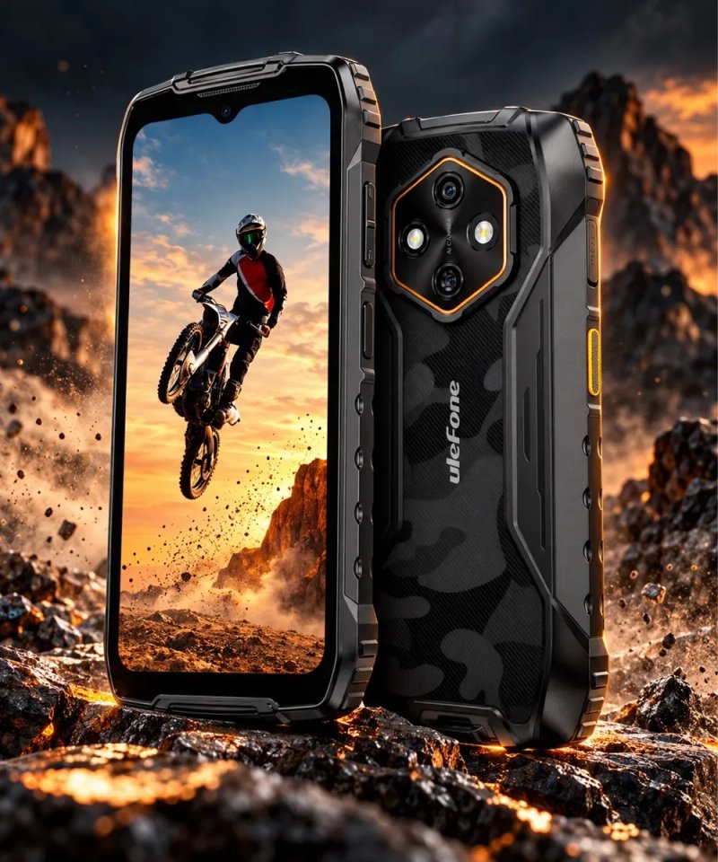 Ulefone RugKing 4 Pro — защищённый смартфон 10200 мА·ч, 8/128 ГБ, IP68/IP69K, NFC, 120 Гц — фото 4