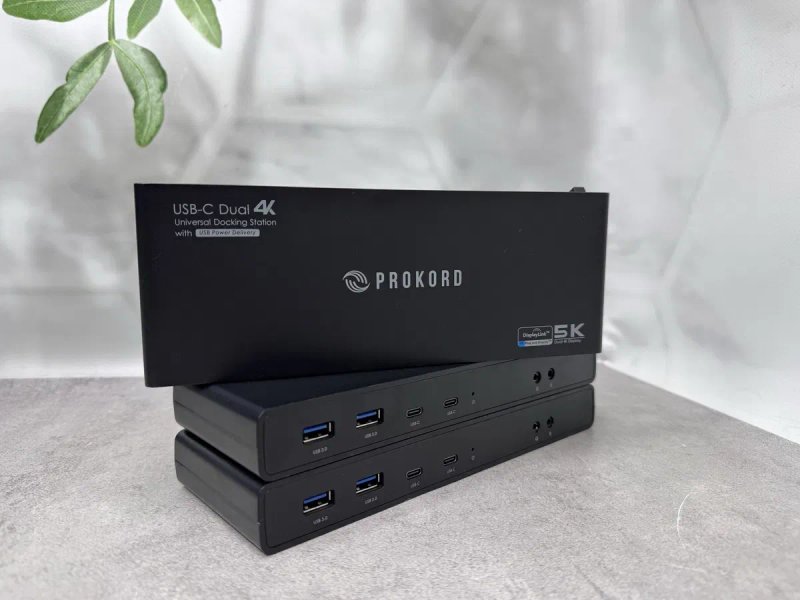 Універсальна док-станція Prokord USB-C Dual 4K / HDMI + DisplayPort — фото 8